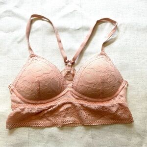 Victoria’s Secret LACE PUSH-UP BRALETTE pale pink size XS